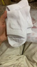 棉十三白色襪子女士中筒襪新疆棉10A抗菌防臭女襪純色長襪秋冬季5雙裝 曬單實(shí)拍圖