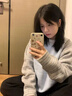 相伊戀人毛衣女外穿針織衫25秋冬新款潮流外套慵懶風(fēng)保暖外衣圓領(lǐng)拼接毛衣 藍色 均碼 曬單實(shí)拍圖