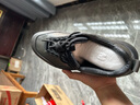百麗厚底健步鞋男25秋格紋壓花休閑運動(dòng)鞋A2125CM5 灰色 40 曬單實(shí)拍圖