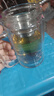 蘇泊爾（SUPOR）雙層玻璃杯茶杯耐熱防燙帶手柄水杯商務辦公男士過濾帶蓋杯子 烏木黑-450mL 曬單實拍圖