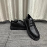 花花公子皮鞋男士2026春夏季新款透氣商務(wù)休閑德比真皮英倫正裝皮鞋子男鞋 黑色3105 41 曬單實(shí)拍圖