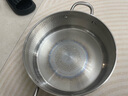 蘇泊爾（SUPOR）火鍋家用湯鍋304不銹鋼涮火鍋專用鍋具煮泡面鍋 電磁爐燃?xì)庠钔ㄓ?配湯漏勺 30cm 曬單實(shí)拍圖