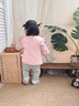 優(yōu)奇女童套裝秋裝2025新款洋氣寶寶上衣嬰兒打底褲春秋季時髦兒童衣服 粉色上衣+灰色打底褲 90 曬單實拍圖