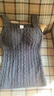 無(wú)印良品（MUJI）女式棉混軟糯針織帶罩杯背心女士女款帶胸墊25年秋季FCB84A5A 炭灰色 M (160/84A) 曬單實(shí)拍圖
