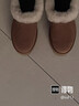 UGG秋季女士舒適茸茸毛鞋領(lǐng)厚底圓頭休閑懶人毛毛鞋 1166733 CHE | 栗色 38 鞋款偏小，建議拍大一碼 曬單實(shí)拍圖