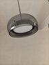 施美特餐廳吊燈現代簡(jiǎn)約餐桌燈國王湖輕奢極簡(jiǎn)一字長(cháng)條吧臺中山燈具套餐 3頭長(cháng)盤(pán)-珍珠黑+煙灰罩-智能精靈 曬單實(shí)拍圖