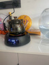全度玻璃提梁壺家用小型電陶爐煮茶器燒水壺大容量保溫玻璃茶壺 提梁壺（煙灰色）+康米電陶1 曬單實(shí)拍圖