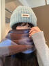 鉑吶苓馬年新年針織帽女2025冬季保暖韓版百搭學(xué)生防風(fēng)顯臉小護耳包 毛線(xiàn)帽【天空藍】 曬單實(shí)拍圖