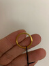 金至尊黃金戒指碎碎冰足金實(shí)心戒指送女友七夕禮物計(jì)價(jià) 圈號12-2.75克 曬單實(shí)拍圖