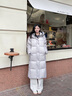 ONLY2025冬季新款厚實(shí)保暖立領(lǐng)連帽寬松長(cháng)款羽絨服女|125412001 C42蒸汽藍灰色 XS 曬單實(shí)拍圖