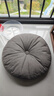 皮爾卡丹（pierre cardin）雪尼爾蒲團坐墊加厚布藝圓形日式陽(yáng)臺飄窗榻榻米 琺瑯灰40X40cm 曬單實(shí)拍圖