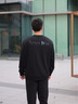 GXG男裝 黑色字母圖案簡(jiǎn)約時(shí)尚圓領(lǐng)衛衣男 秋冬新品 黑色 XL 曬單實(shí)拍圖