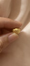 周大生黃金吊墜女足金硬金心動(dòng)小熊掛墜生日禮物送女友 1.15g 曬單實(shí)拍圖