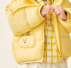 巴拉巴拉童裝兒童羽絨服寶寶男女童2025冬裝新款嬰兒外套保暖上衣泡芙羽絨 黃色小南瓜31004-白鴨絨 100 （充絨量81g 適合2-3歲） 曬單實(shí)拍圖
