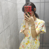 棉綢睡裙女夏薄款2025新款睡衣韓版甜美少女網(wǎng)紅家居外穿裙子QM 白底彩花2301 均碼 (90-140斤內穿) 曬單實(shí)拍圖