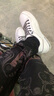 COSMICKISS板鞋男鞋百搭男士休閑耐磨皮鞋運動小白鞋一腳蹬潮鞋時尚透氣百搭 白色【41碼】 曬單實拍圖