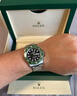 勞力士王子瑞士認證勞力士王子手表男士潛航者黑綠水鬼系列 Rolex正品高端表 綠面水鬼 41mm 曬單實(shí)拍圖