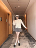 Teenie Weenie【趙露思同款】小熊女裝毛針織衫2025秋季新款復古四季絞花開衫 象牙白 XS 曬單實拍圖