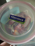 Glasslock韓國進(jìn)口耐熱鋼化玻璃飯盒冰箱冷凍微波爐大容量保鮮盒 圓形透明蓋紅圈2050ml 曬單實(shí)拍圖