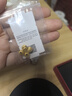 行金銀中黃金吊墜 足金999核桃珠配件 隔珠吊墜編手繩項鏈DIY掛墜 送禮 核桃珠吊墜(多顆)克重多退少補 約0.8克 曬單實拍圖