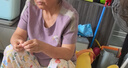富夕中年運動(dòng)套裝女夏季新款時(shí)尚洋氣40-50歲年輕媽媽夏裝兩件套短袖 紫色上衣+褲子 2XL 建議105-120斤 曬單實(shí)拍圖