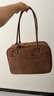 CHARLES&KEITH25冬新品大容量波士頓包保齡球包CK2-30671861-1 Mocha Brown摩卡棕 L 曬單實(shí)拍圖