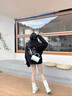 MEDM PLAY潮牌GOODBRAND LOVE IS GOOD珍珠開(kāi)衫拉鏈衛衣連帽衫男女情侶裝 黑色 M 曬單實(shí)拍圖