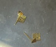 周六福5G工藝足金黃金耳釘女款翩翩是你 A099566 一對 約1.21g 生日禮物 曬單實拍圖
