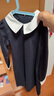 優(yōu)衣庫童裝女童針織裙連衣裙禮服禮裙校服演出服可機洗新款475693 69 藏青色 140 曬單實(shí)拍圖
