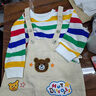 G.DUCKKIDS背帶褲嬰兒衣服春秋裝兒童套裝男小童衛(wèi)衣背帶褲男童運(yùn)動套裝秋季 白色 80 建議年齡8-10個月體重19-23斤左右 曬單實(shí)拍圖