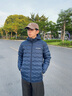 Columbia哥倫比亞男女無(wú)縫熱壓銀點(diǎn)拒水650蓬鴨絨保暖羽絨服WE6610 464亞太修身版型 遠山藍 L (180/100A) 曬單實(shí)拍圖