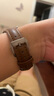 炫戴（XUANDAI）適用蘋(píng)果手表apple watch表帶小蠻腰真皮iWatch s10/s9腕帶復古纖細s8/s7/s6代通用配件 棕色 38/40/41/42表盤(pán)4~10代/se 曬單實(shí)拍圖