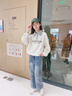 小豬彼特女童衛(wèi)衣套裝兒童2025新款洋氣秋裝牛仔闊腿褲大童女孩春秋季衣服 5013杏色+13181藍(lán)色【套裝】 130 cm 曬單實拍圖