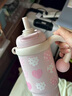 Next Kiss英國聯(lián)名HelloKitty巨無(wú)霸吸管女保溫冷水杯大容量高顏值冰霸杯 粉紅心跳白900ML贈掛飾 曬單實(shí)拍圖