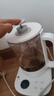 美的（Midea）養生壺 煮茶壺 1.5L煮茶器 1000W大功率恒溫電熱水壺 玻璃保溫預約燉煮一體花茶壺MK-ZC15X10-S 曬單實(shí)拍圖