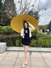 愛(ài)上雨自動(dòng)長(cháng)柄抗風(fēng)防暴雨傘晴雨兩用結實(shí)耐用加厚加固超大號男款雙人傘 最新【黑膠+防水套】24骨活力黃 曬單實(shí)拍圖
