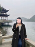 MsShe【高級感雙排扣長(cháng)款風(fēng)衣】大碼女裝2025秋裝胖mm收腰外套女 經(jīng)典款-黑色現貨 2XL 曬單實(shí)拍圖