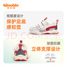 基諾浦（ginoble）學(xué)步鞋 春季1-5歲男女寶寶軟底小童鞋機能鞋耐磨春秋款GW1289 白色/紅色/深灰 25.5 160mm 腳長(cháng)15.6-16.5cm 曬單實(shí)拍圖