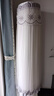 庭漫伊（TINGMANYI） 空調(diào)罩柜機(jī)立式圓形防塵罩圓柱空調(diào)套柜式開機(jī)不取2P3P空調(diào)蓋巾 雪花灰B款開機(jī)不取款 格力i尊i尚i暢i幕 曬單實拍圖