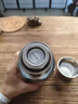 Bylure品牌純鈦保溫杯大容量噸杯磁吸顯溫燜泡杯帶杯套便攜式時(shí)尚杯 鈦銀色-純鈦大噸杯（帶背帶杯套） 850ml 曬單實(shí)拍圖