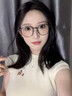 銘戴超輕眼鏡框架透明椰子灰眼鏡框女近視鏡可配度數(shù)素顏減齡圓框眼睛 清冷透灰 0度防藍(lán)光【支持七天無理由】 曬單實(shí)拍圖