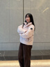 波司登（BOSIDENG）25年新款羽絨服男女情侶短款90絨立領(lǐng)冬季保暖時(shí)尚外套B250246360 未央粉1930 M 165/88A 體重約110-120斤 曬單實(shí)拍圖