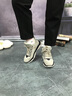 公羊棉鞋男冬季加絨加厚保暖2025新款冬款男士運動(dòng)休閑防寒低幫雪地鞋 沙色【皮鞋碼】 41 曬單實(shí)拍圖