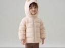papa爬爬秋冬季新品兒童羽絨服輕薄男女童蓄熱耳朵羽絨衣外套 藍(lán)色-兒童 90 cm 曬單實拍圖