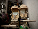 semmook遛娃神器嬰兒推車(chē)0-6歲用折疊可坐可躺帶減震雙向高景觀(guān)溜娃車(chē) 香檳金皮蓬【雙餐盤(pán)】 曬單實(shí)拍圖