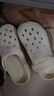 名創(chuàng)優(yōu)品（MINISO）洞洞鞋男女夏季外穿涼鞋防滑厚底踩屎感包頭涼拖鞋 卡其+海洋星星 曬單實拍圖