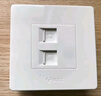 公牛（BULL）墻壁插座 G07系列二位電腦帶電視打線(xiàn)型六類(lèi)插座 G07T223B 象牙白 曬單實(shí)拍圖