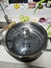 歐樂(lè )多（Olodo）通用鋼化透明玻璃鍋蓋防爆砂鍋蓋蒸鍋鍋蓋炒鍋鍋蓋小鍋蓋湯鍋蓋 適合內徑21.8-22【防爆】 可視 曬單實(shí)拍圖