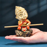 銅掌柜孫悟空擺件齊天大圣手辦斗戰(zhàn)勝佛全銅猴子客廳辦公室裝飾品 彩繪《悟空靜思》高約14.5cm 曬單實拍圖