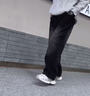 卡兔藍貓男童牛仔褲子春秋款2025新款中大兒童裝春季男孩炸街痞帥休閑長褲 黑色 150 曬單實拍圖